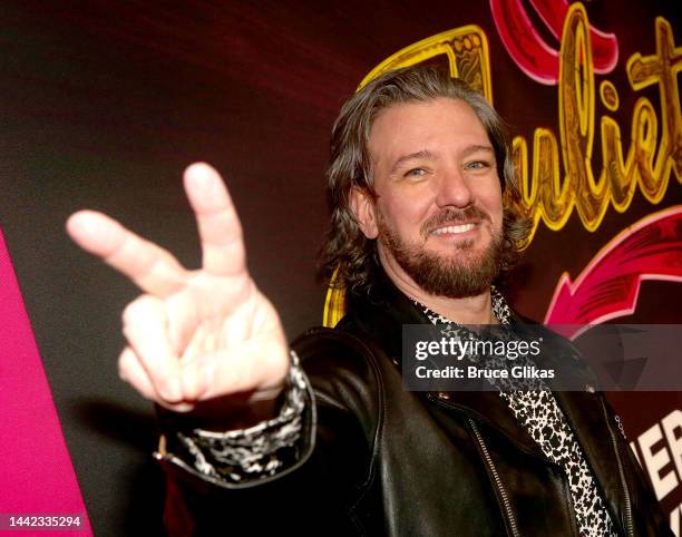 Chasez poses at the opening night of the new musical "& Juliet" on Broadway at The Stephen Sondheim Theatre on November 17, 2022 in New York City.