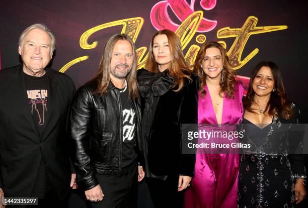 Producer Tim Headington, Composer Max Martin, Producer Jenny Petersson, Producer Eva Price and Producer Theresa Steele Page pose at the opening night...
