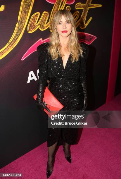 Julianne Hough poses at the opening night of the new musical "& Juliet" on Broadway at The Stephen Sondheim Theatre on November 17, 2022 in New York...