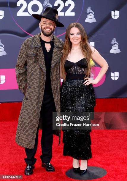 Jesse Huerta and Joy Huerta of Jesse & Joy attend the 23rd Annual Latin GRAMMY Awards at Michelob ULTRA Arena on November 17, 2022 in Las Vegas,...