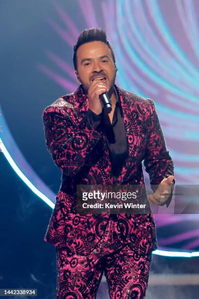 Co-host Luis Fonsi performs onstage during The 23rd Annual Latin Grammy Awards at Michelob ULTRA Arena on November 17, 2022 in Las Vegas, Nevada.