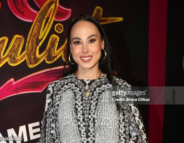 Meena Harris poses at the opening night of the new musical "& Juliet" on Broadway at The Stephen Sondheim Theatre on November 17, 2022 in New York...