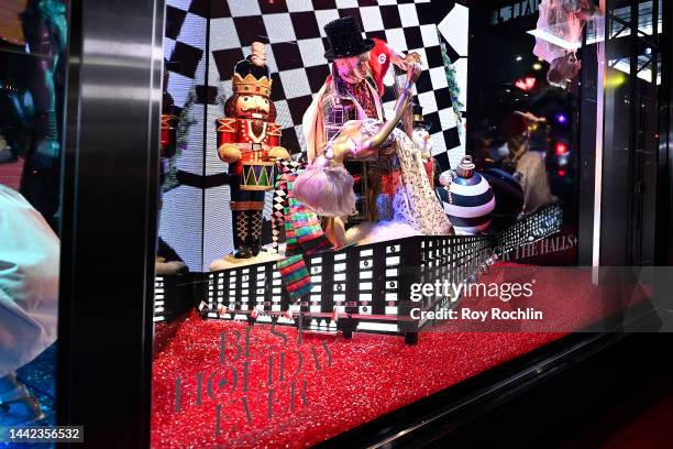 General view of Bloomingdales's holiday windows during Bloomingdale's 150th Holiday Window Unveiling hosted by Billy Porter at Bloomingdale's on...