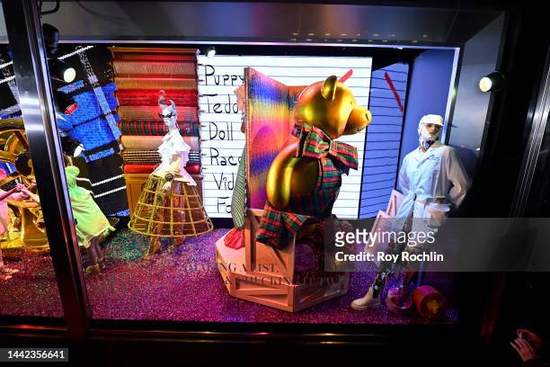 General view of Bloomingdales's holiday windows during Bloomingdale's 150th Holiday Window Unveiling hosted by Billy Porter at Bloomingdale's on...