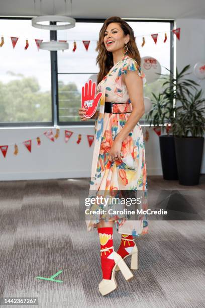 Eva Mendes at Ronald McDonald House Westmead on November 18, 2022 in Sydney, Australia.