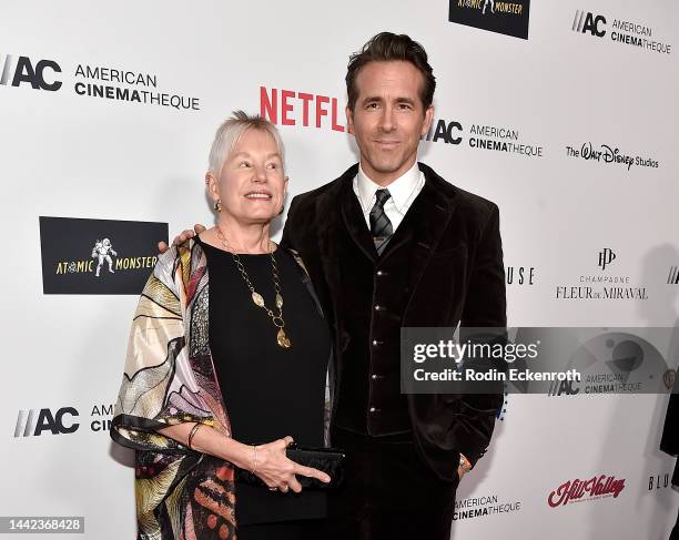 Tammy Reynolds and honoree Ryan Reynolds attend the 36th Annual American Cinematheque Award Ceremony honoring Ryan Reynolds at The Beverly Hilton on...