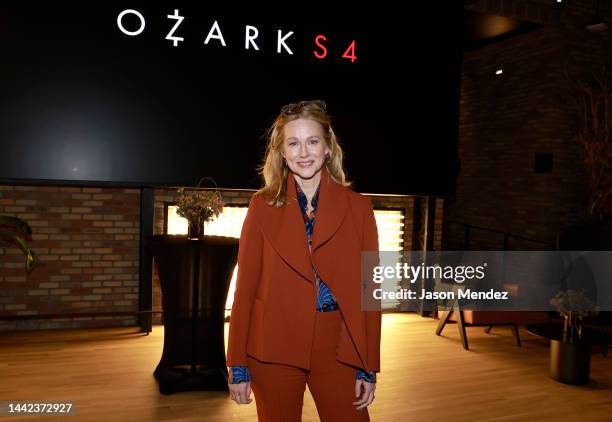 Laura Linney attends Netflix TV Celebration: Cocktails + Conversation on November 17, 2022 in New York City.