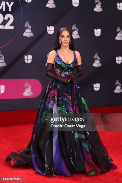 Becky G attends the red carpet during the 23rd Annual Latin GRAMMY Awards at Michelob ULTRA Arena on November 17, 2022 in Las Vegas, Nevada.