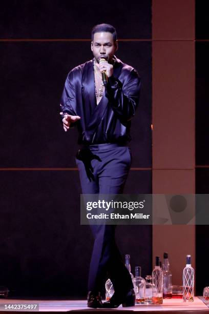 Romeo Santos performs onstage during the 23rd Annual Latin GRAMMY Awards at Michelob ULTRA Arena on November 17, 2022 in Las Vegas, Nevada.