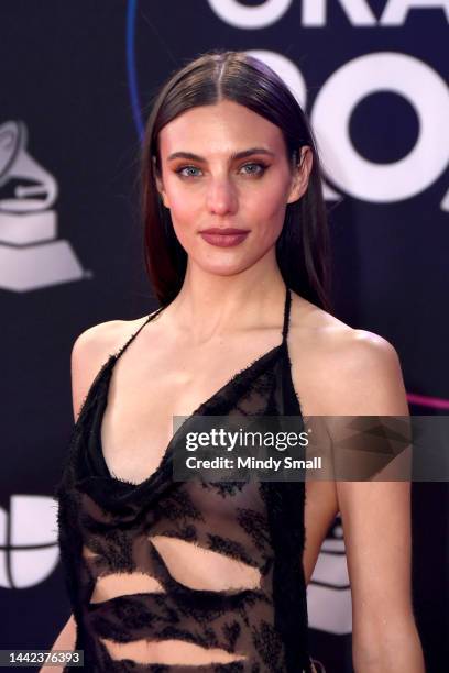 Macarena Achaga attends the 23rd Annual Latin GRAMMY Awards at Michelob ULTRA Arena on November 17, 2022 in Las Vegas, Nevada.