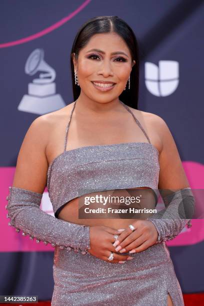 Yalitza Aparicio attends the 23rd Annual Latin GRAMMY Awards at Michelob ULTRA Arena on November 17, 2022 in Las Vegas, Nevada.