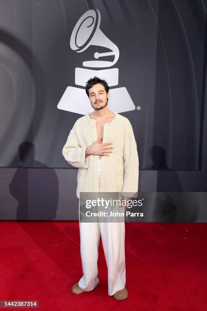 Tiago Iorc attends The 23rd Annual Latin Grammy Awards at Michelob ULTRA Arena on November 17, 2022 in Las Vegas, Nevada.