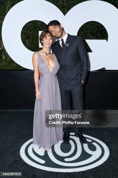 Luciana Moreno and Diego Calva attends the GQ Men of the Year Party 2022 at The West Hollywood EDITION on November 17, 2022 in West Hollywood,...