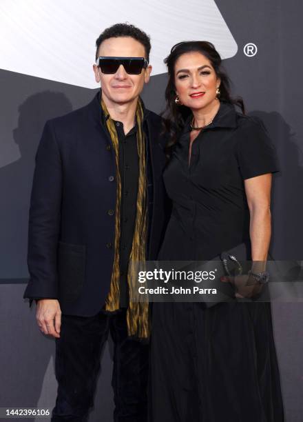 Fonseca and Juliana Posada attend The 23rd Annual Latin Grammy Awards at Michelob ULTRA Arena on November 17, 2022 in Las Vegas, Nevada.