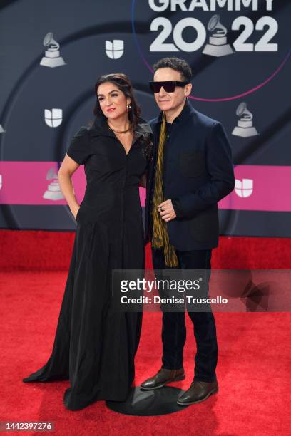 Fonseca and his wife Juliana Posada attend The 23rd Annual Latin Grammy Awards at Michelob ULTRA Arena on November 17, 2022 in Las Vegas, Nevada.