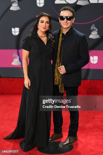 Fonseca and his wife Juliana Posada attend The 23rd Annual Latin Grammy Awards at Michelob ULTRA Arena on November 17, 2022 in Las Vegas, Nevada.