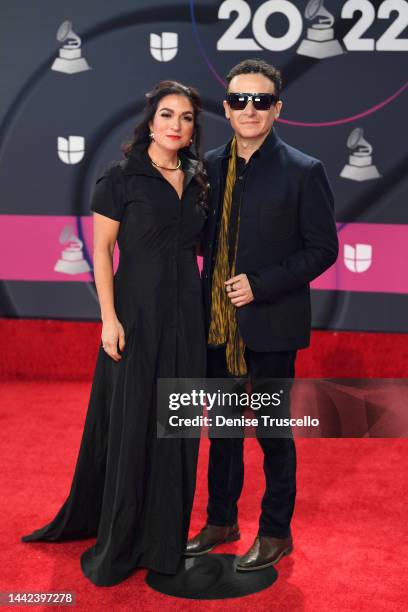 Fonseca and his wife Juliana Posada attend The 23rd Annual Latin Grammy Awards at Michelob ULTRA Arena on November 17, 2022 in Las Vegas, Nevada.