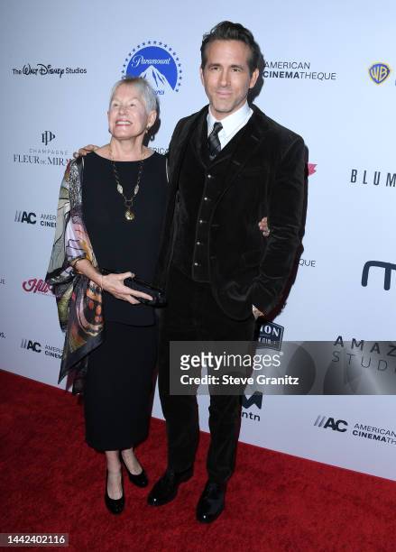Tammy Reynolds, Ryan Reynolds arrives at the 36th Annual American Cinematheque Award Ceremony Honoring Ryan Reynolds at The Beverly Hilton on...