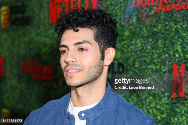 Mena Massoud attends the Netflix, The Hollywood Reporter and Gold House host 2022 API Excellence Celebration on November 17, 2022 in Los Angeles,...