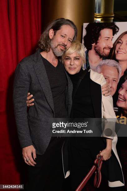 Darren Le Gallo and Selma Blair attend the Sam & Kate Los Angeles screening at Fine Arts Theatre on November 17, 2022 in Beverly Hills, California.