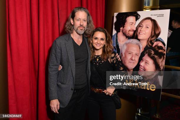 Darren Le Gallo and Rachael Leigh Cook attend the Sam & Kate Los Angeles screening at Fine Arts Theatre on November 17, 2022 in Beverly Hills,...