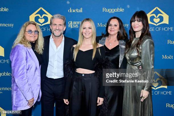 Melissa Goddard, Gary Gilbert, Charlotte Gilbert, Georgie Smith, and Lucila Solá attend the A Sense of Home 2022 Gala at Private Residence on...
