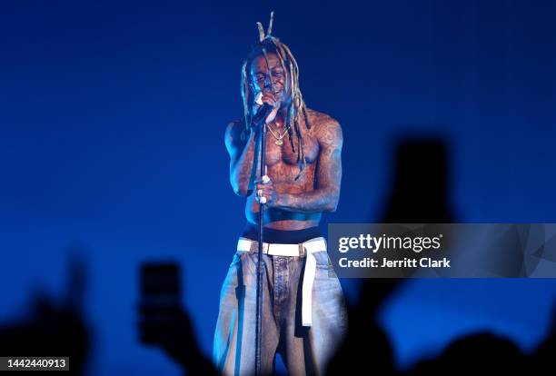 Lil Wayne performs at the Amazon Music Live Concert Series on November 17, 2022 in Los Angeles, California.