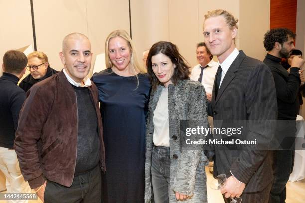 Demitri Kotenoglou, Colleen Herman, Erika Albies and Rob Lindsey attend Achille Salvagni Atelier Grand Opening, Madison Avenue on November 17, 2022...