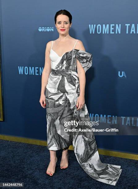 Claire Foy attends the Los Angeles Premiere of "Women Talking" at Samuel Goldwyn Theater on November 17, 2022 in Beverly Hills, California.