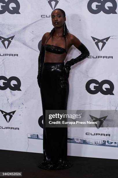 Model Lily Fofana poses at the photocall of the XXI edition of the GQ Spain Men of the Year Awards at The Westin Palace hotel, November 17 in Madrid,...