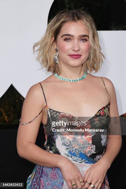 Haley Lu Richardson attends the 2022 GQ Men Of The Year Party Hosted By Global Editorial Director Will Welch at The West Hollywood EDITION on...
