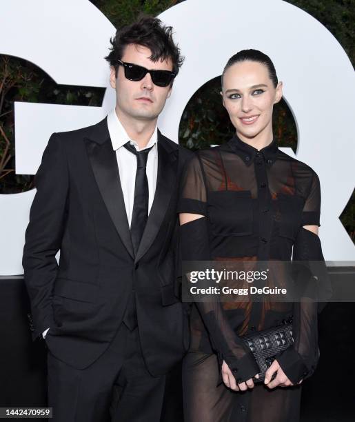 Duke Nicholson and Devon Lee Carlson attend the 2022 GQ Men Of The Year Party Hosted By Global Editorial Director Will Welch at The West Hollywood...