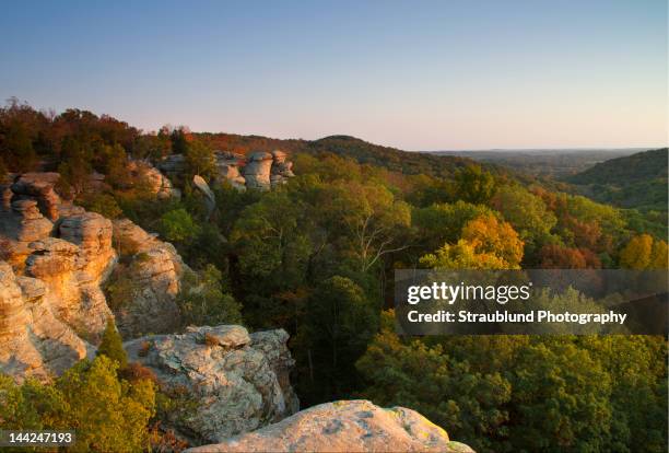 garden of gods - shawnee kansas foto e immagini stock