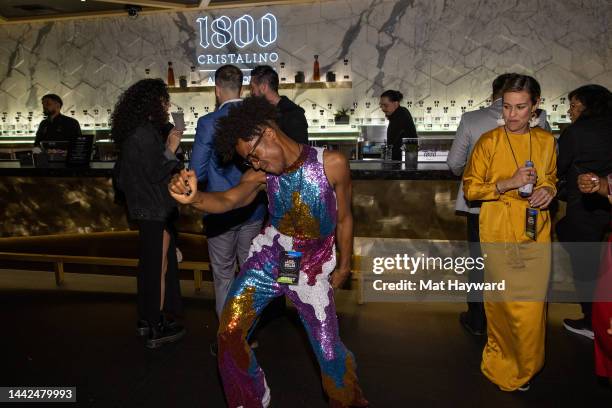 Francia dances as 1800 Tequila toasts the Latin Grammy Awards at the Latin Grammy After Party for the 23rd Annual Latin Grammy Awards at Hakkasan Las...