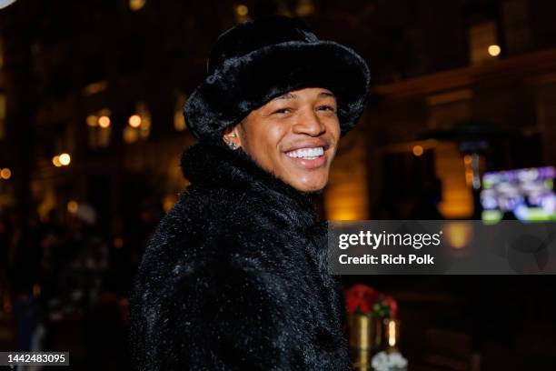 Singer YK Osiris attends the "Fantasy Football" Premiere & Event at Paramount Studios, Sherry Lansing Theatre on November 17, 2022 in Los Angeles,...