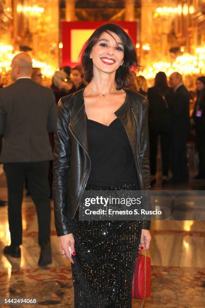 Nicole Grimaudo attends the Ernesto Illy International Coffee Award 2022 - Gala Dinner on November 17, 2022 in Rome, Italy.