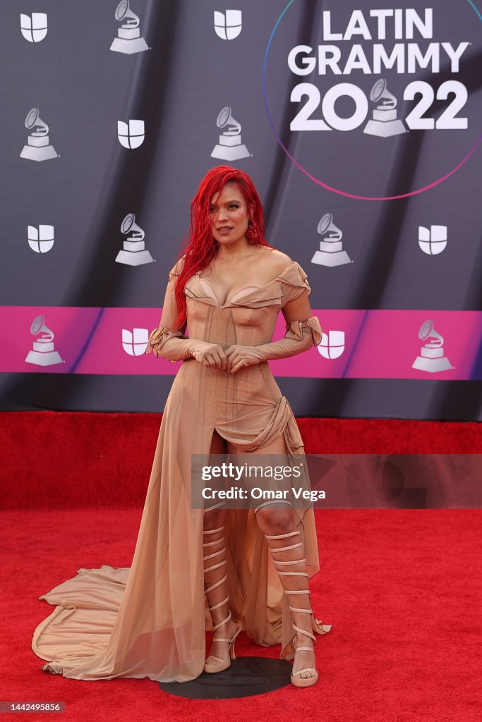Karol G Attends The Red Carpet During The 23rd Annual Latin GRAMMY karol-g-attends-the-red-carpet-during-the-23rd-annual-latin-grammy