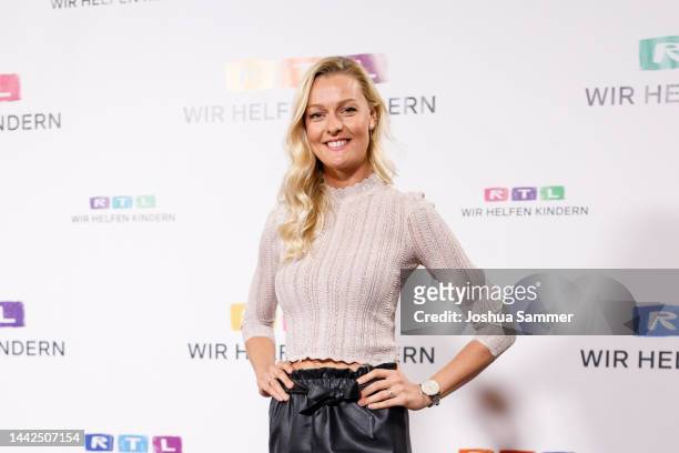 Miriam Hoeller attends the RTL Telethon 2022 at EMG Studios on November 17, 2022 in Huerth, Germany.
