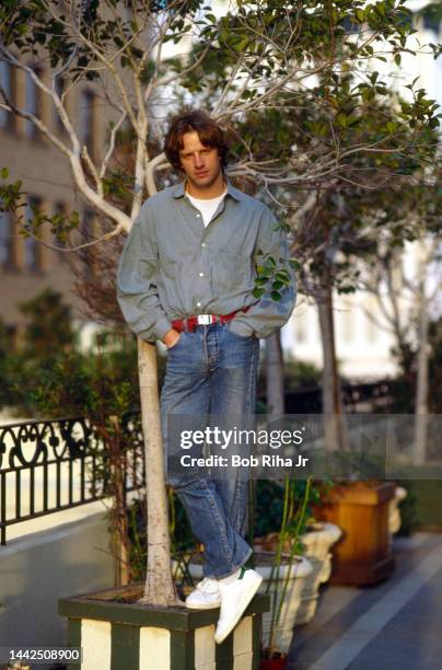 Actor Christopher Lambert photo shoot, March 12, 1984 in Los Angeles, California.
