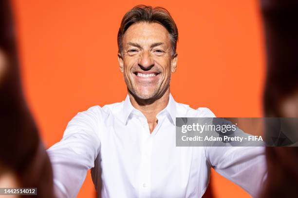 Herve Renard, Head Coach of Saudi Arabia poses during the official FIFA World Cup Qatar 2022 portrait session on November 17, 2022 in Doha, Qatar.