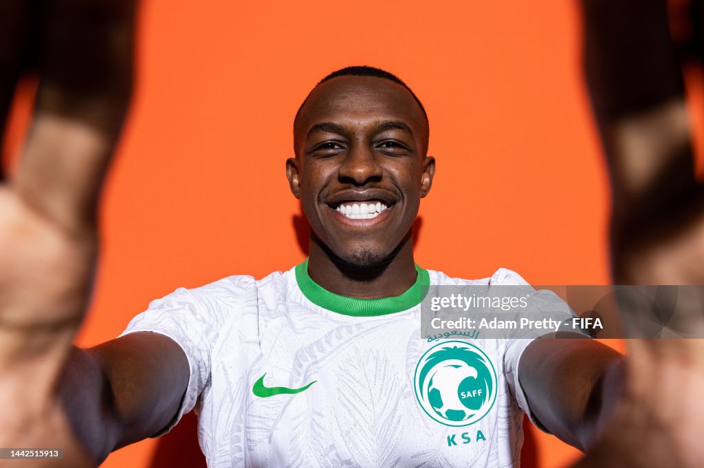 Saud Custom Saud Abdulhamid of Saudi Arabia poses during the official FIFA World ...