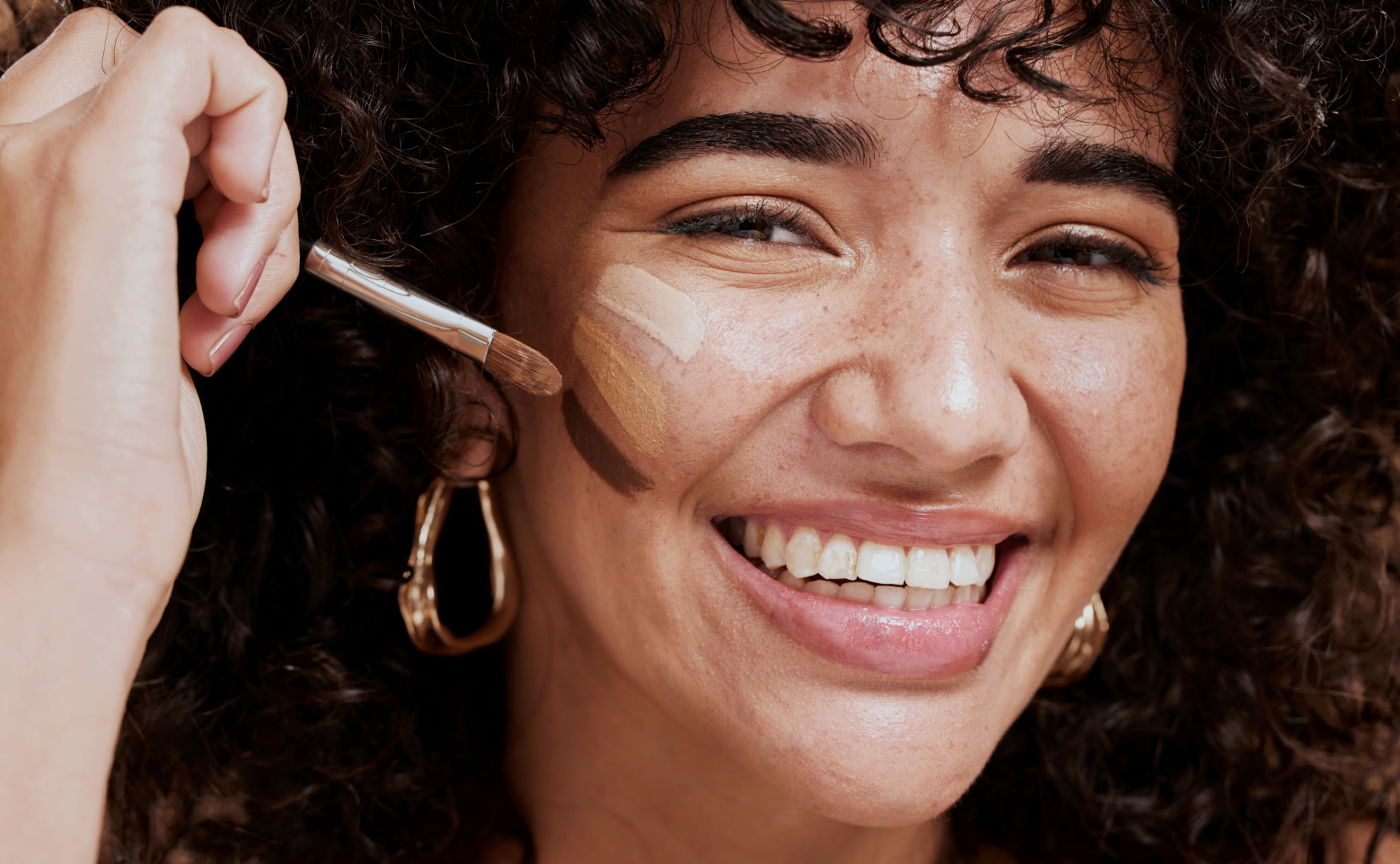 applying foundation