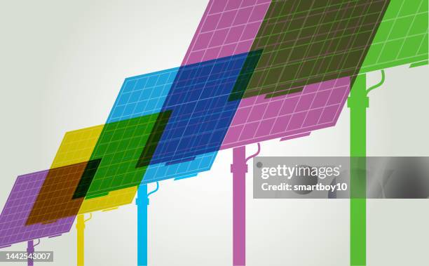 solar panels - solar panel illustration stock illustrations