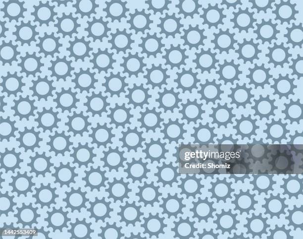 seamless background with gears - process automation abstract stock illustrations