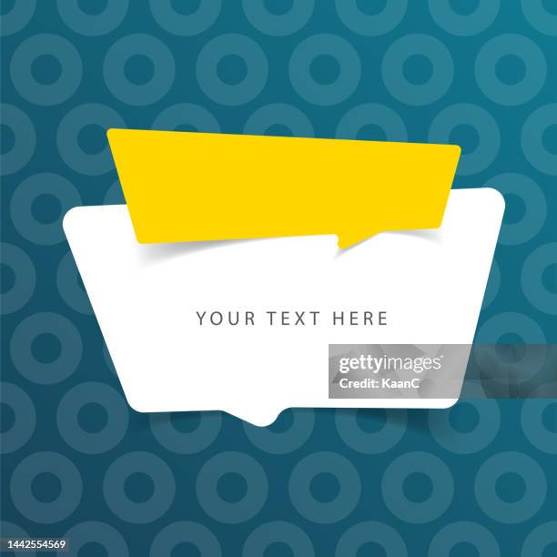 vector quote template, price tag, speech bubble on abstract background. trendy style vector stock illustration - flash sale stock illustrations