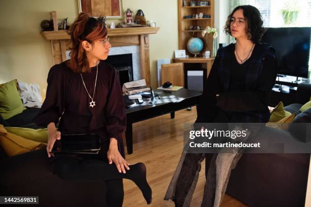 Binary Friends Transgender And Nonbinary Teen Friends Hanging Out At Home High-Res ...