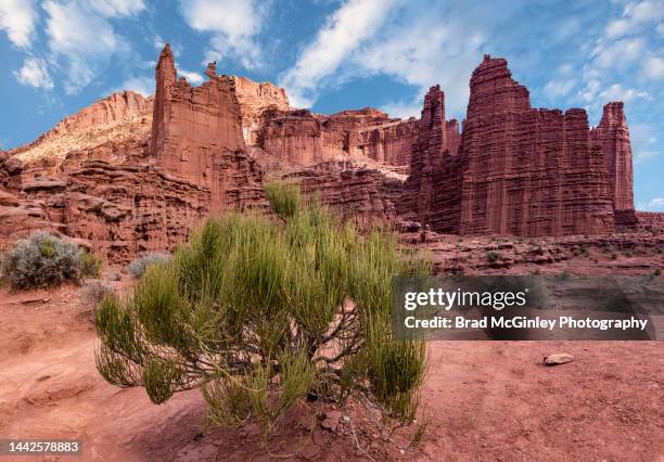 fisher towers utah - utah stock pictures, royalty-free photos & images