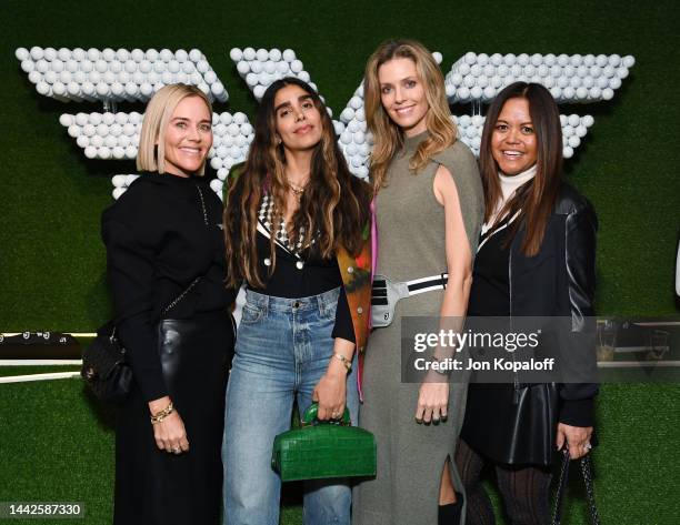 Cindy Halford, guest, Anna Rawson and Jolene Gabbay attend the PXG x Nick Jonas at TRENDYGOLF USA on November 17, 2022 in El Segundo, California.