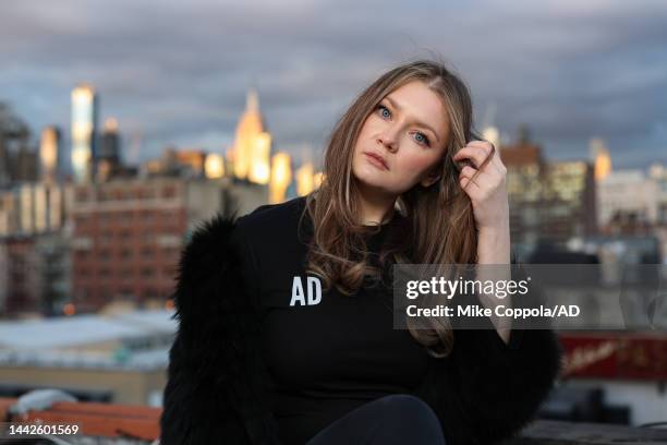 Anna Delvey poses for a photo at her home on November 16, 2022 in New York City.