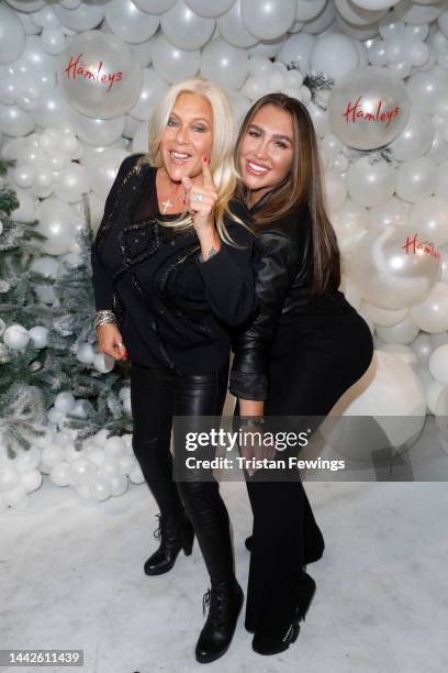 Samantha Fox and Lauren Goodger attend the VIP launch for Christmas at Hamleys, featuring special guests and performances, on November 18, 2022 in...